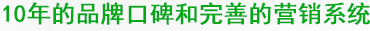 10年的生產(chǎn)技術(shù)和完善的營銷系統(tǒng)